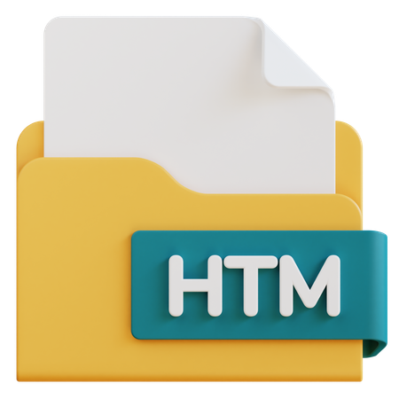 Archivo htm  3D Icon