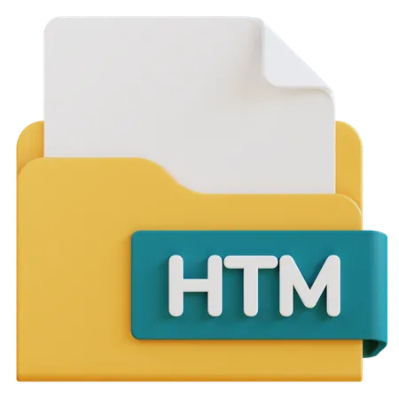 Archivo htm  3D Icon