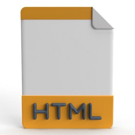 Archivo html  3D Icon
