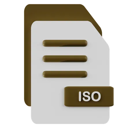 Archivo ISO  3D Icon