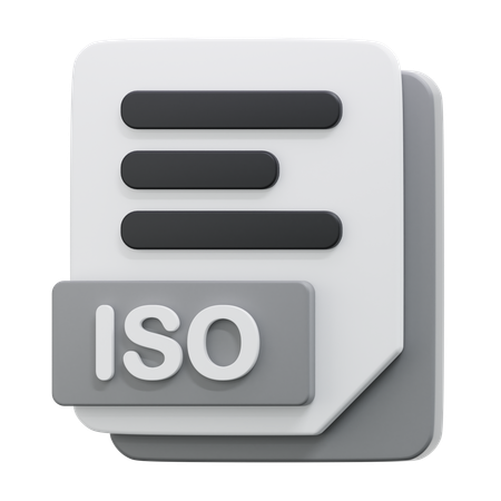 Archivo ISO  3D Icon