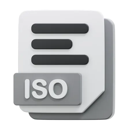 Archivo ISO  3D Icon