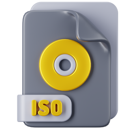 Archivo ISO  3D Icon