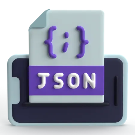 Archivo json  3D Icon