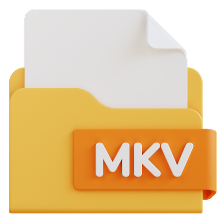 Archivo mkv  3D Icon