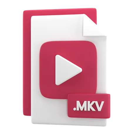 Archivo mkv  3D Icon