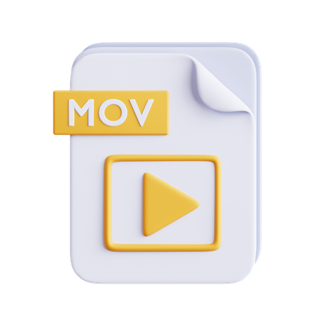 Archivo mov  3D Icon