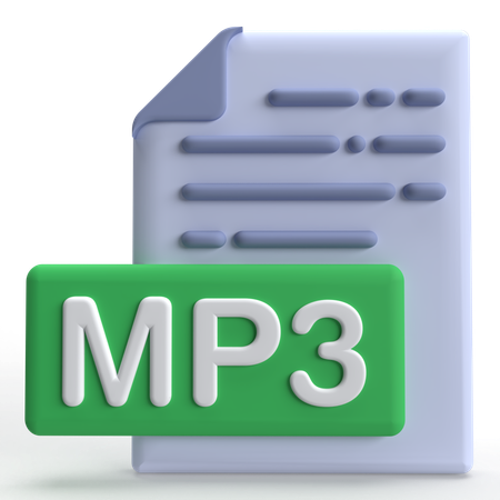 Archivo mp3  3D Icon