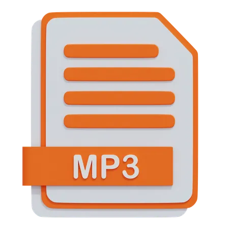 Archivo mp3  3D Icon