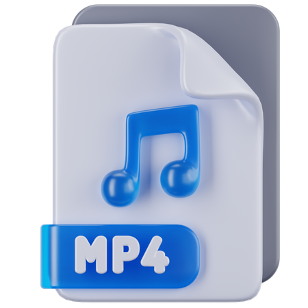 Archivo mp4  3D Icon