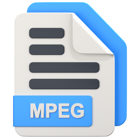 Archivo mpeg  3D Icon