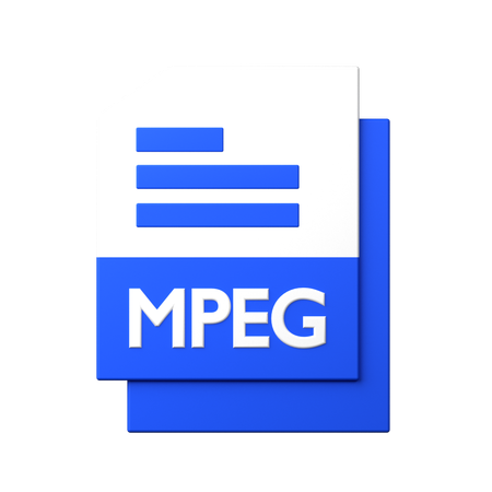 Archivo mpeg  3D Icon