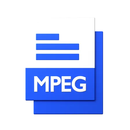 Archivo mpeg  3D Icon