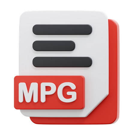 Archivo mpg  3D Icon