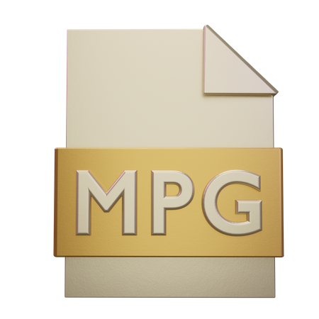 Archivo mpg  3D Icon