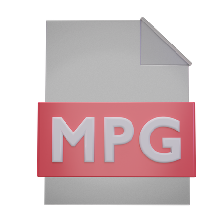 Archivo mpg  3D Icon