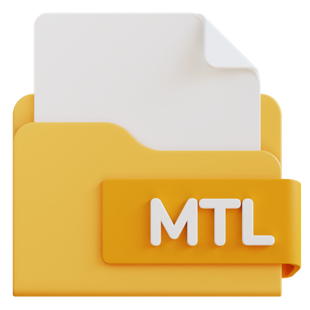 Archivo mtl  3D Icon