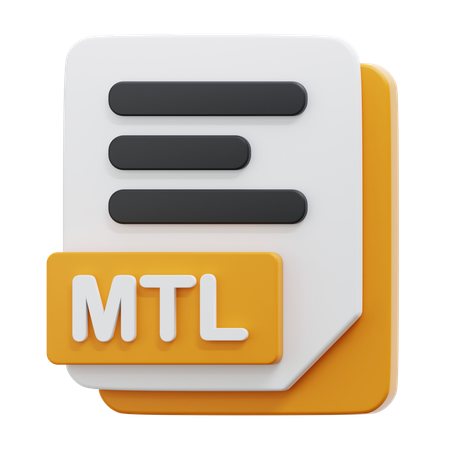 Archivo mtl  3D Icon