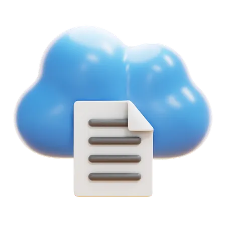 Archivo en la nube  3D Icon