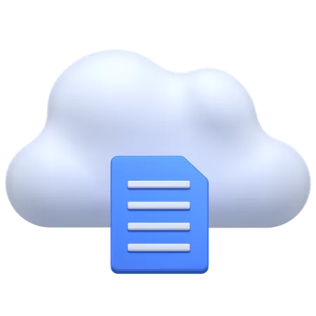 Archivo en la nube  3D Icon