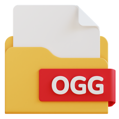 Archivo ogg  3D Icon