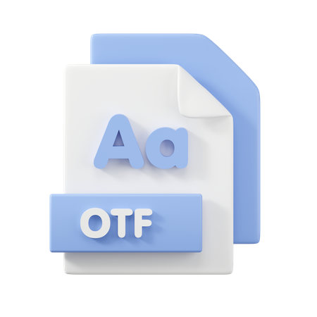 Archivo otf  3D Icon