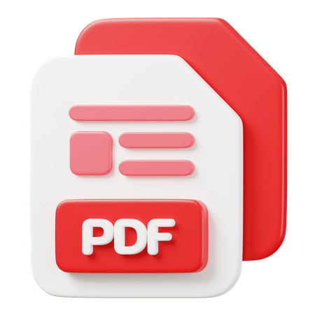 Archivo PDF  3D Icon