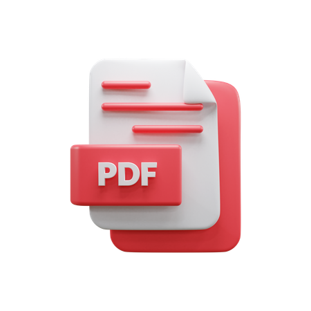 Archivo PDF  3D Icon