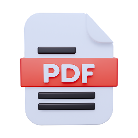 Archivo PDF  3D Icon