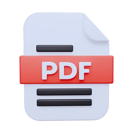 Archivo PDF  3D Icon