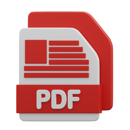 Archivo PDF  3D Icon