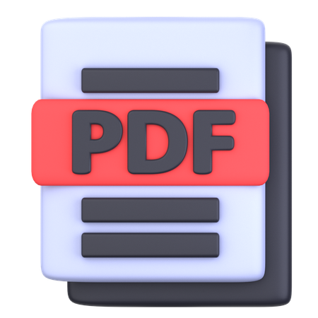 Archivo PDF  3D Icon