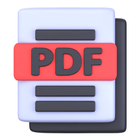 Archivo PDF  3D Icon