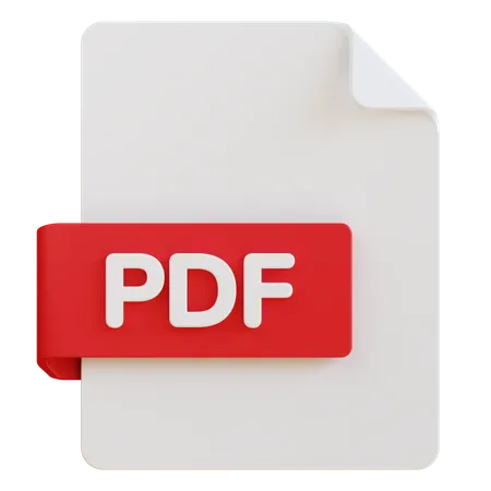 Archivo PDF  3D Icon