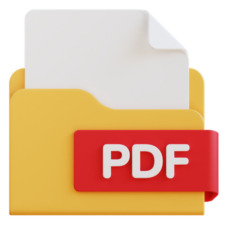 Archivo PDF  3D Icon