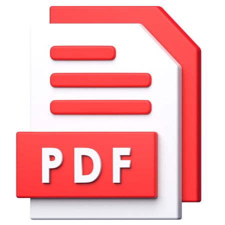 Archivo PDF  3D Icon