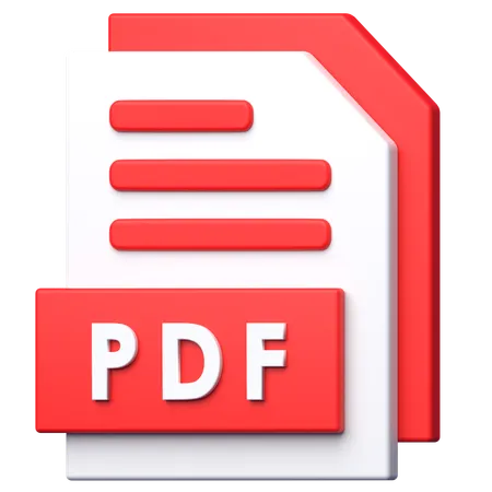 Archivo PDF  3D Icon