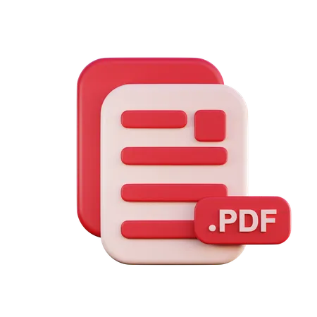 Archivo PDF  3D Icon