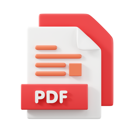 Archivo PDF  3D Icon