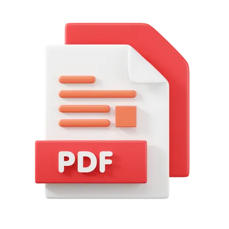 Archivo PDF  3D Icon