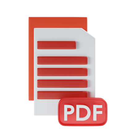 Archivo PDF  3D Icon