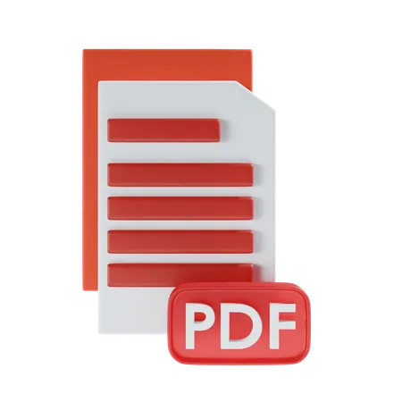 Archivo PDF  3D Icon