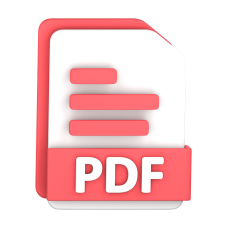 Archivo PDF  3D Icon