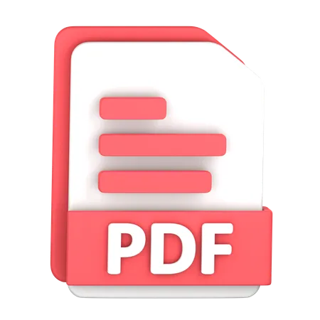 Archivo PDF  3D Icon