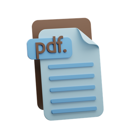 Archivo PDF  3D Icon