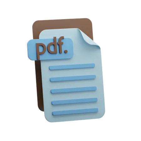 Archivo PDF  3D Icon