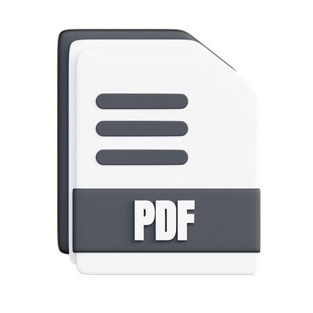 Archivo PDF  3D Icon