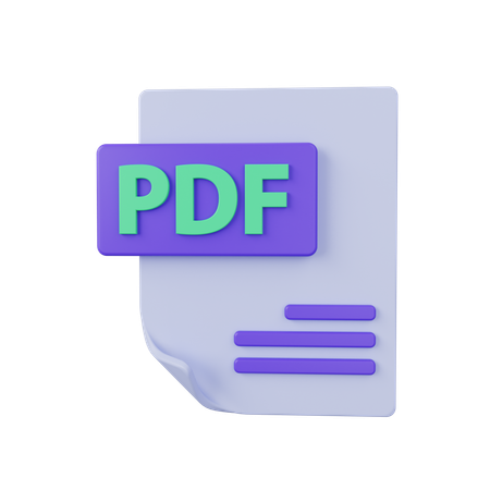 Archivo PDF  3D Icon