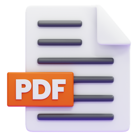 Archivo PDF  3D Icon