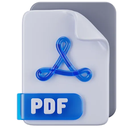 Archivo PDF  3D Icon